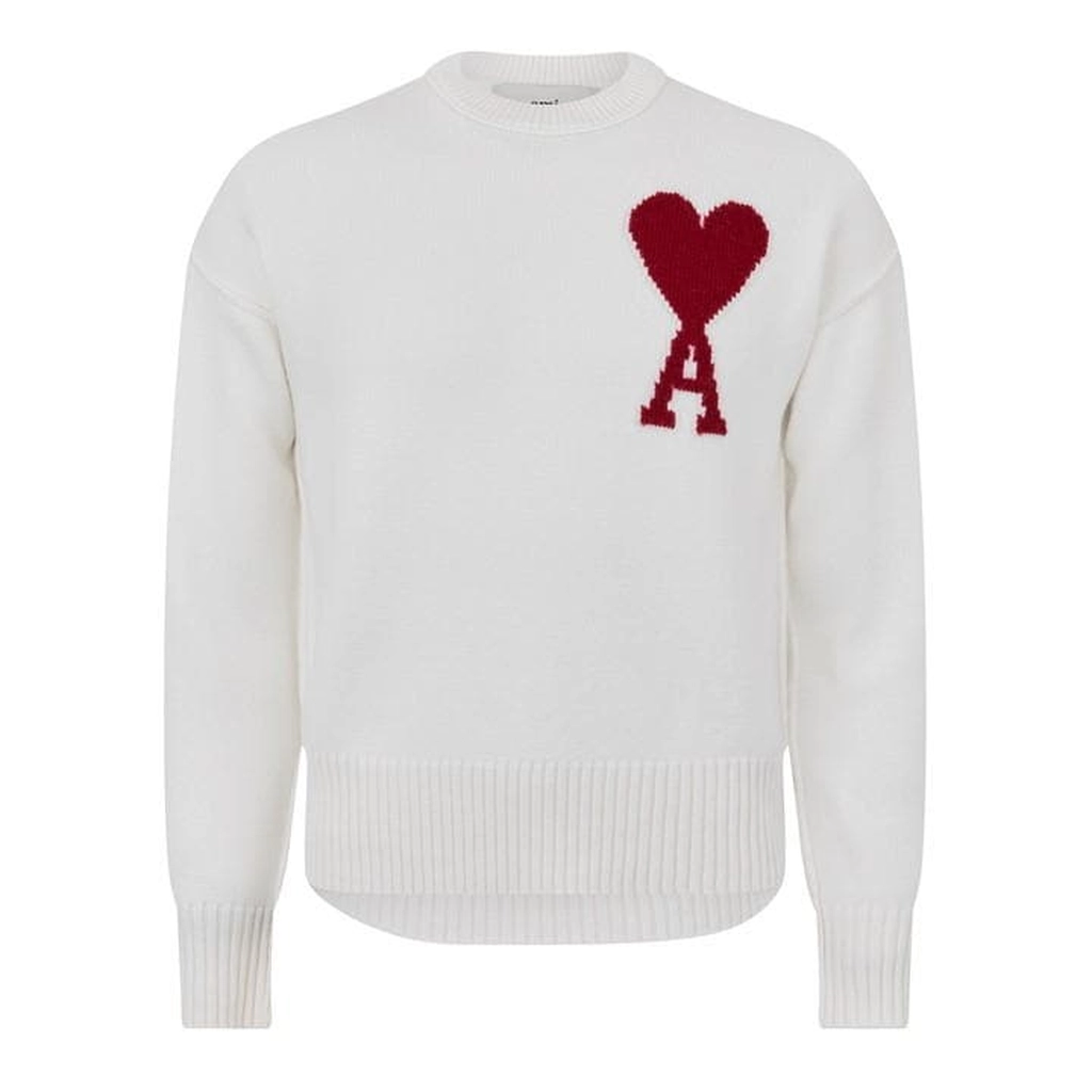 AMI Paris De Coeur Sweatshirt - White